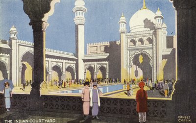 The Indian Courtyard, British Empire Exhibition, Wembley, 1924 by Ernest Coffin